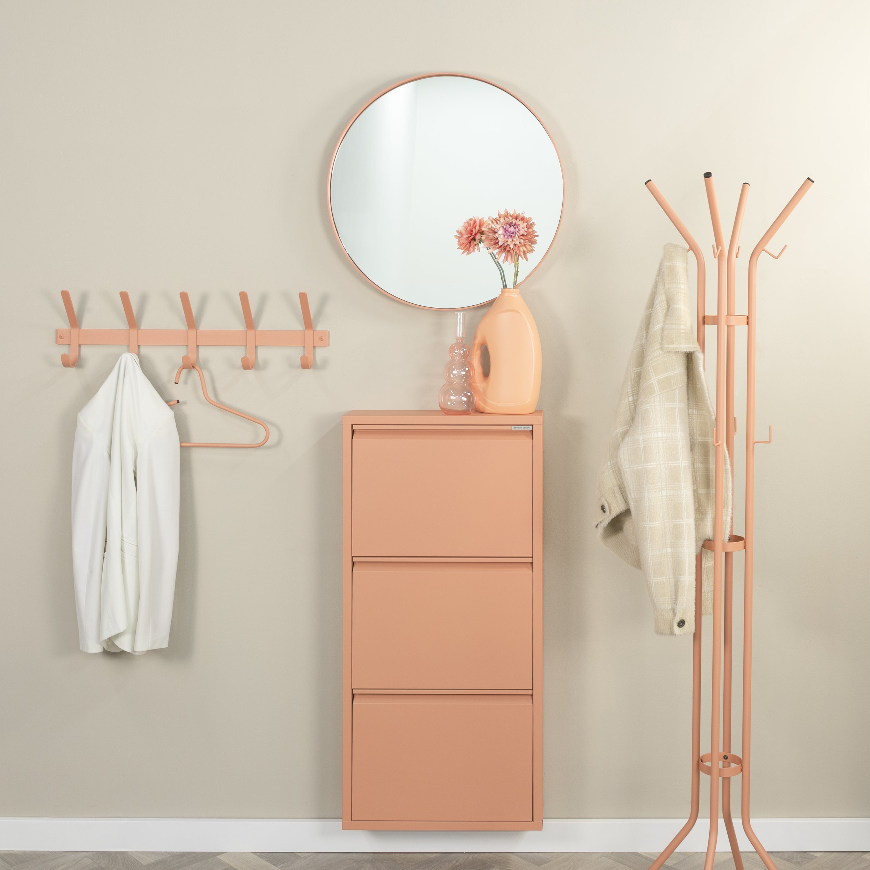 Spinder Design Billy 3 Schoenenkast - Clay Terra