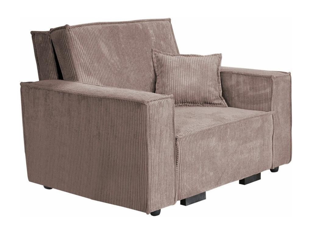 Sillón Nestleano 180 - Rosa - 85x123x98cm - Tapiz - Patas Madera