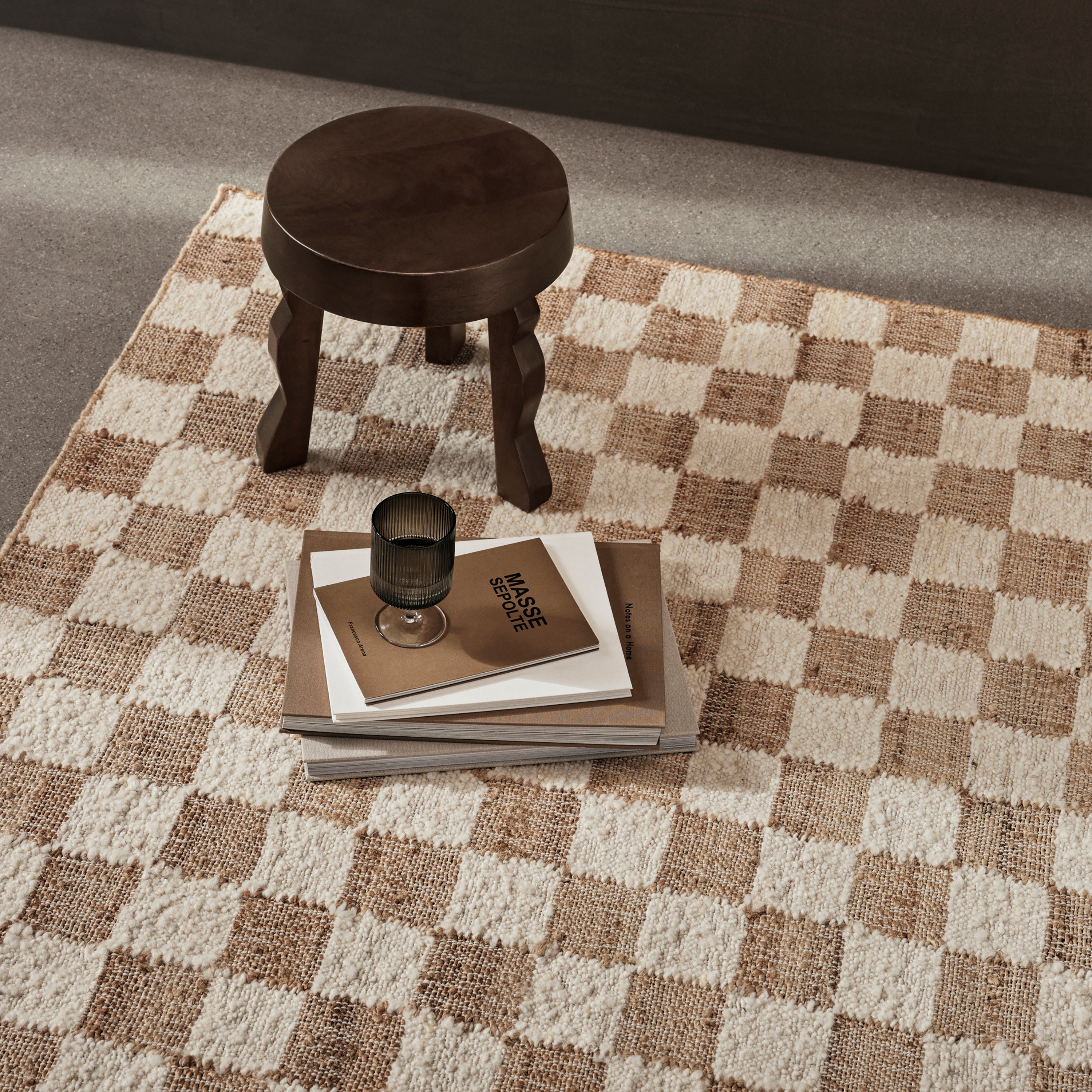 Ferm Living Wool Jute Vloerkleed 140 x 200 cm - Off-White/Natural