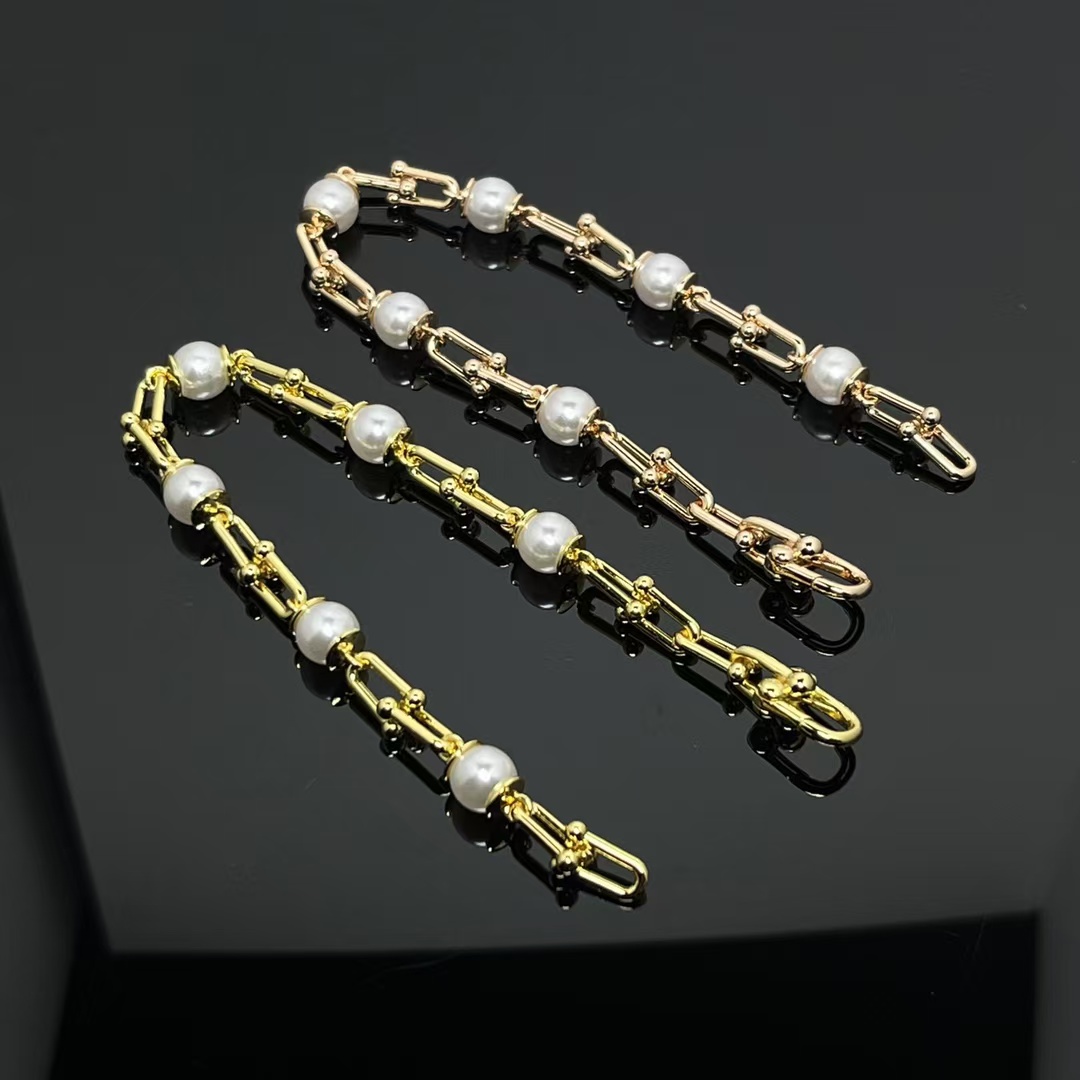 Tiffany HardWear Link Bracelet with Freshwater Pearls - Original Replica Club