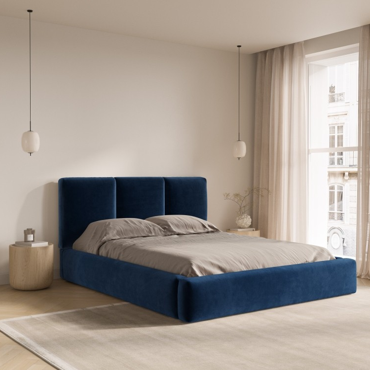 Windsor & Co Horizon Bedframe met Opbergvak - 140 x 200 cm - Fluweel -