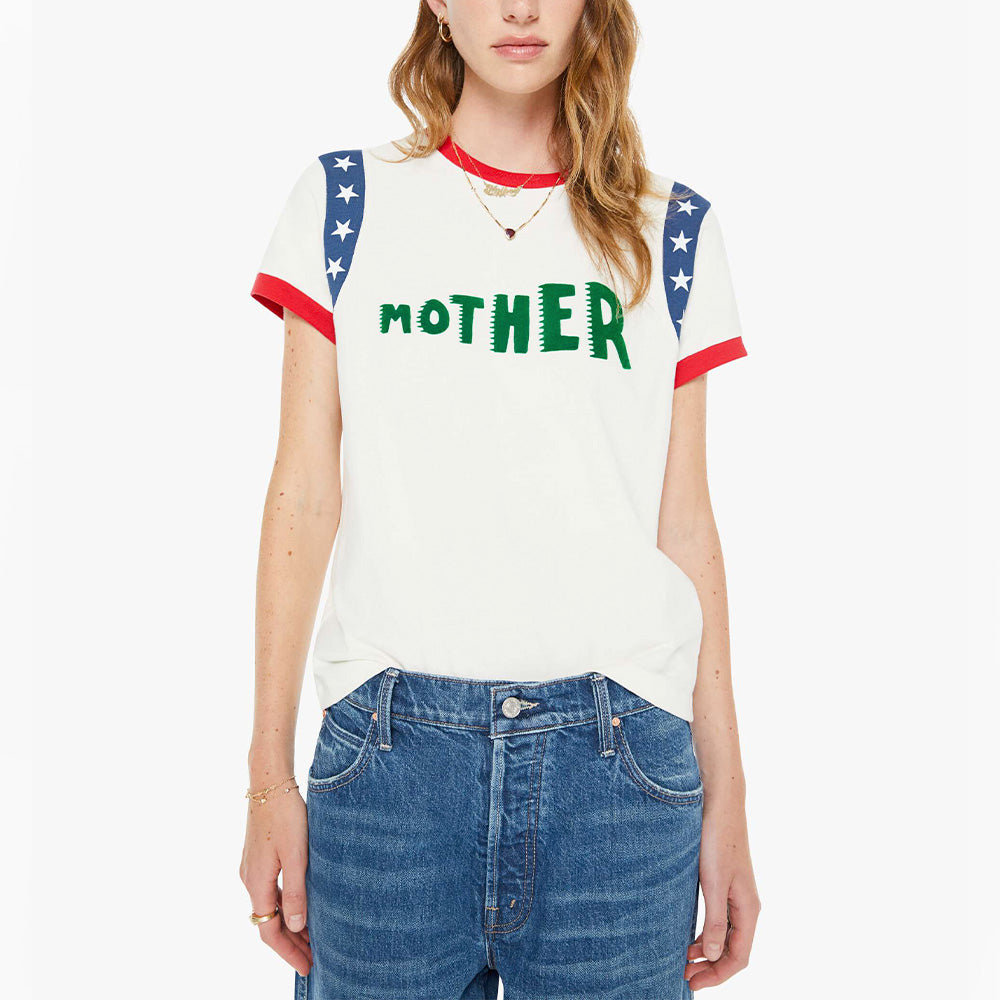 Mother - T-shirt The Boxy Goodie Inset - Mother Stars