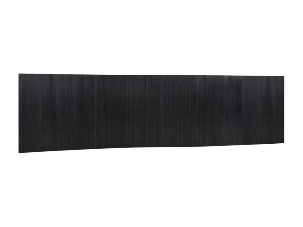 Biombo divisor de bambú negro 165x800 cm