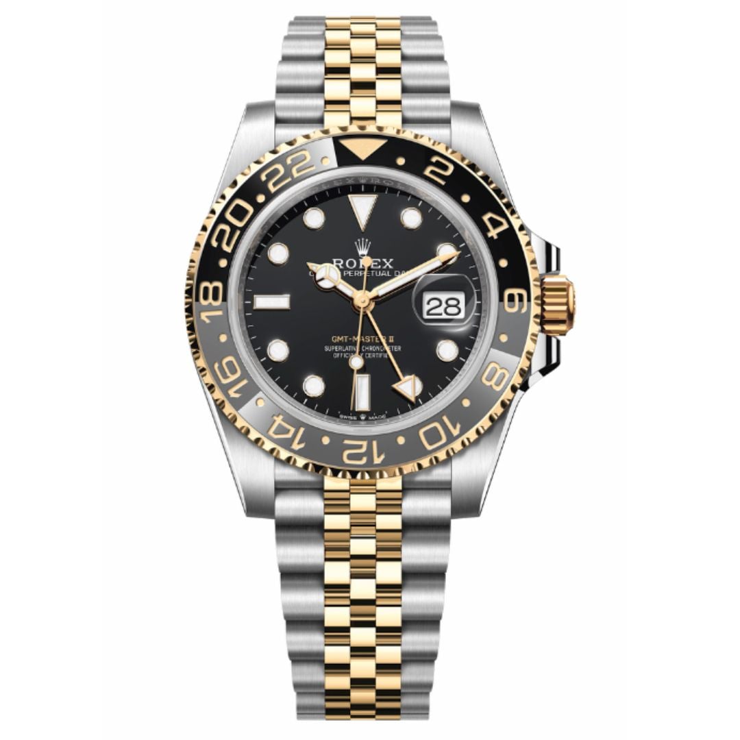 2023 GMT-Master 2 Silver Gold Replica Clone Watch