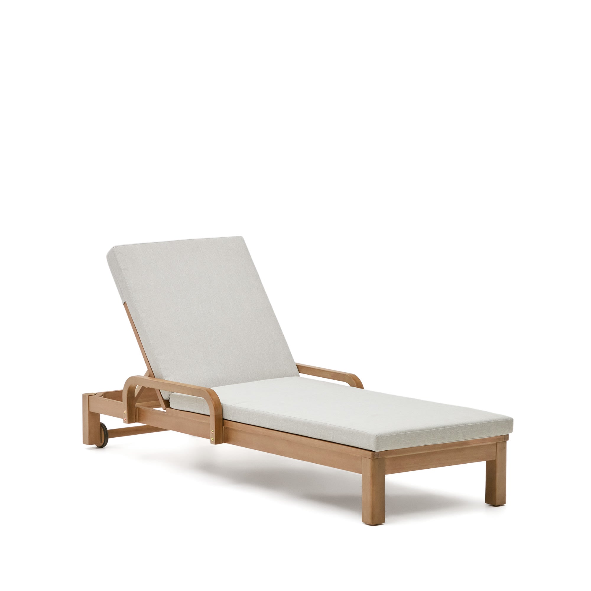 Kave Home - Ligstoel Sonsaura van FSC 100% massief eucalyptushout