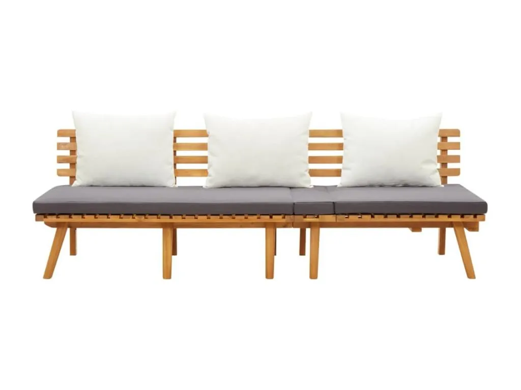 Sofá de Jardín Robusto Lluesmahome, madera maciza, 200x65 cm.  XH5019903