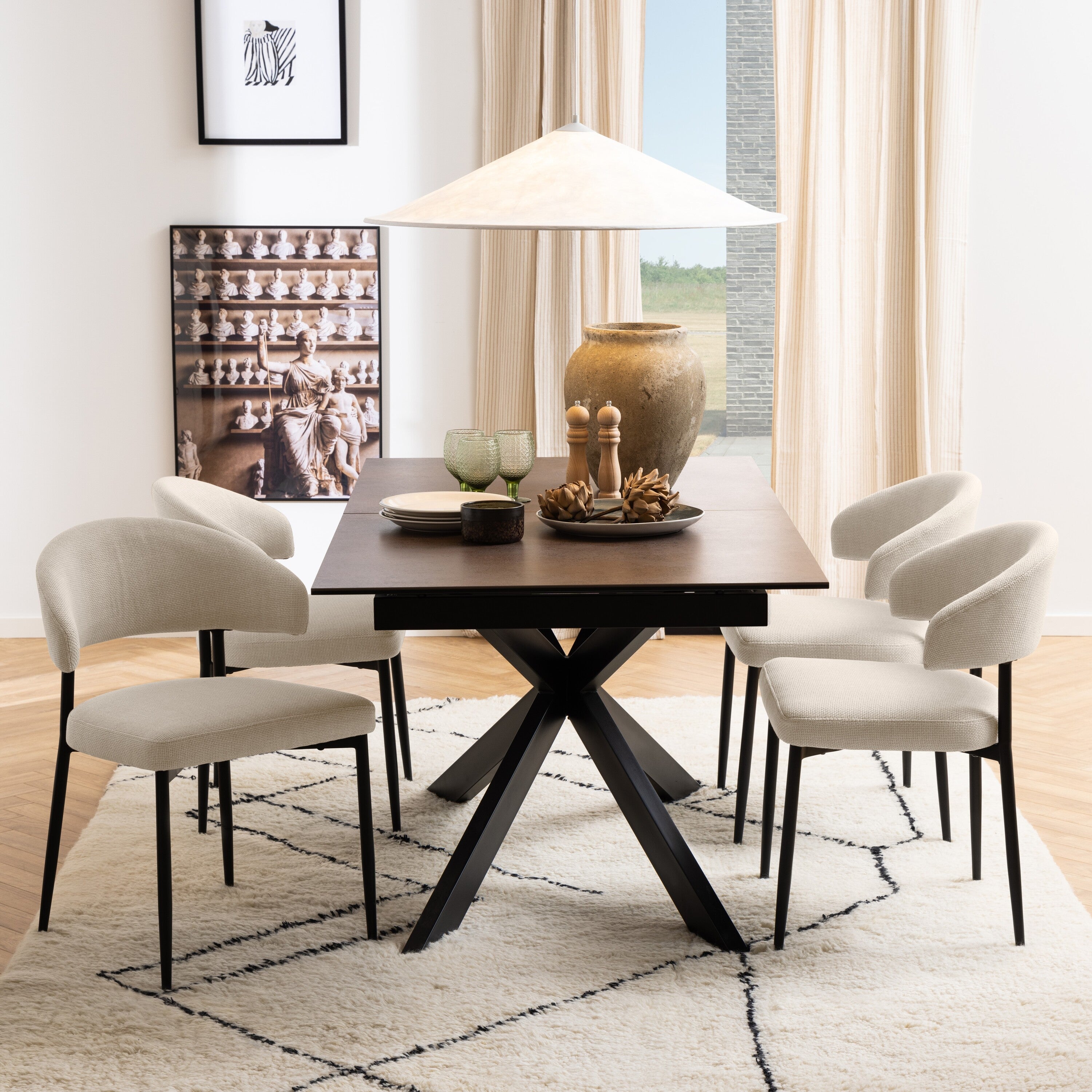 by fonQ Warp Eetkamerstoel - Greige