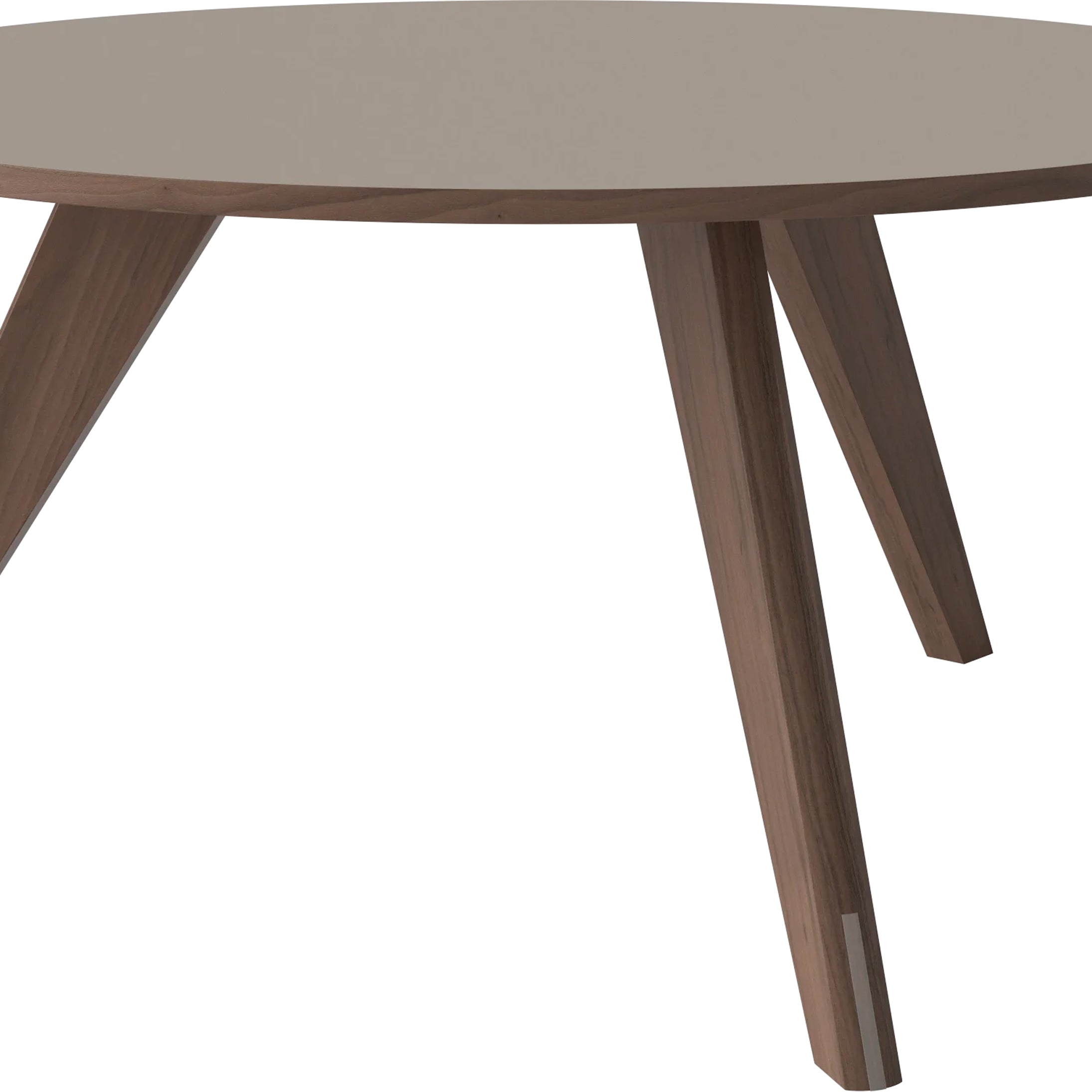 Bolia New Mood Salontafel - Geolied Walnoot - Ø 90 cm - Grijs / Bruin