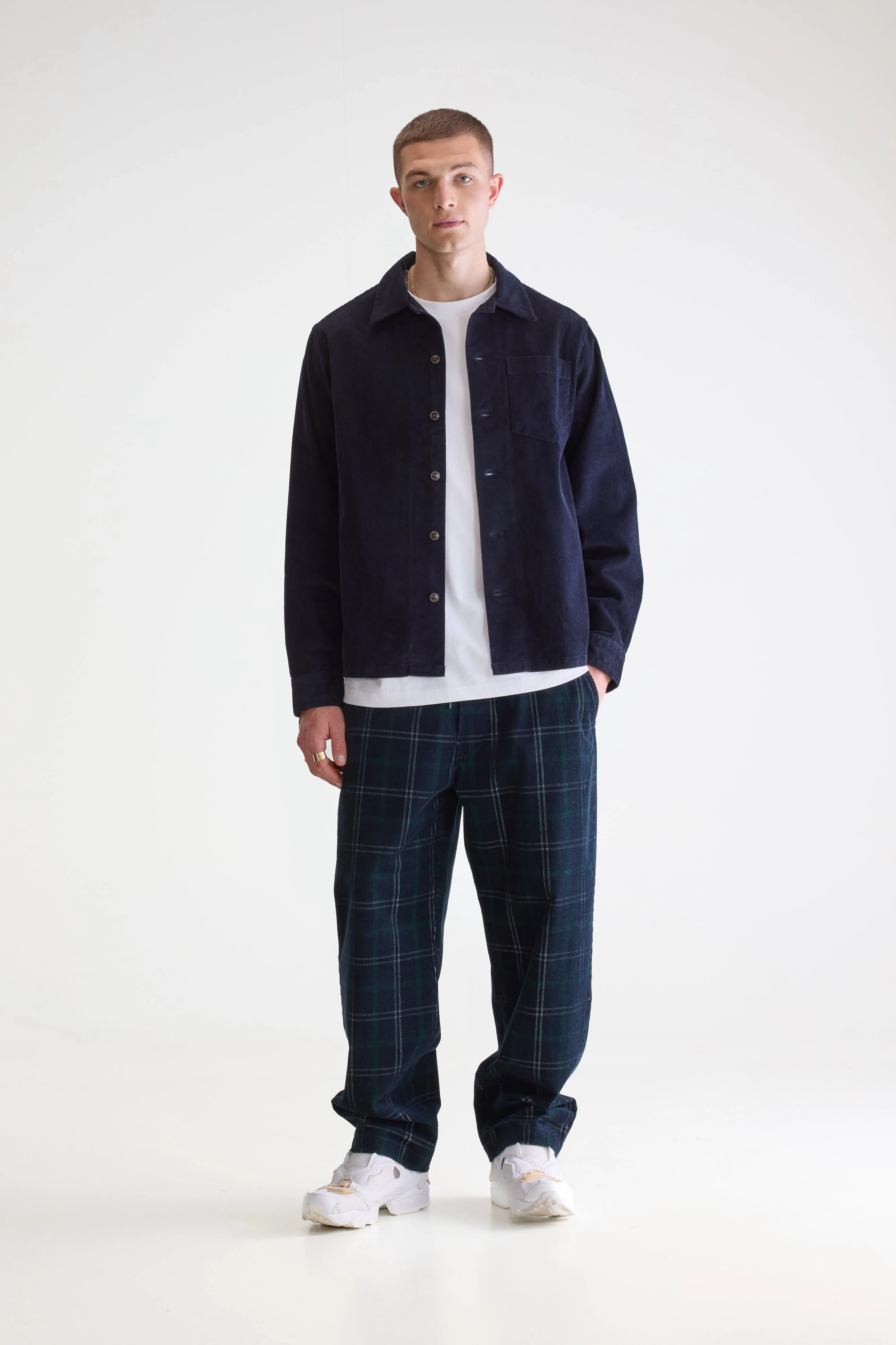 Bellerose Goney navy blue corduroy overshirt (242 / M / NAVY)