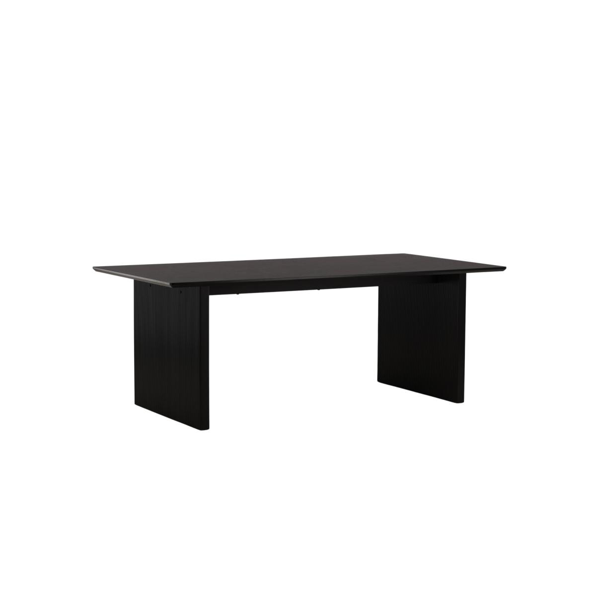 Svea - Tiko rechthoekige eettafel - 200 x 100 cm - zwart