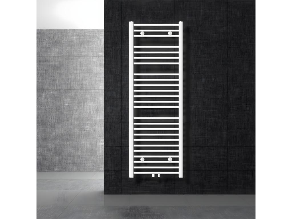 Radiador de baño Radiador Sahara conexión central calentador de toallas blanco 5