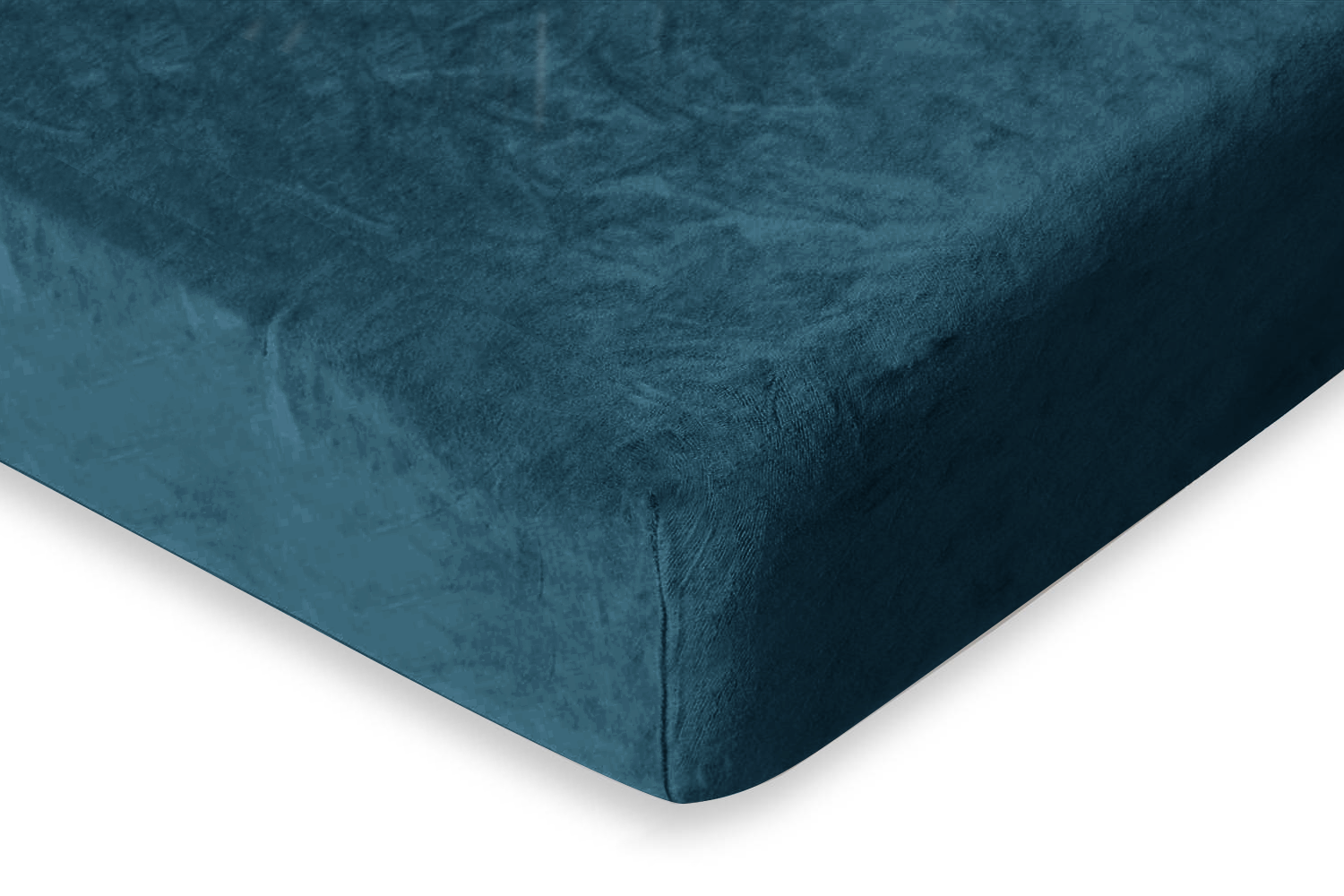 Eleganzzz Hoeslaken Flanel Fleece 35cm Hoekhoogte - steel blue