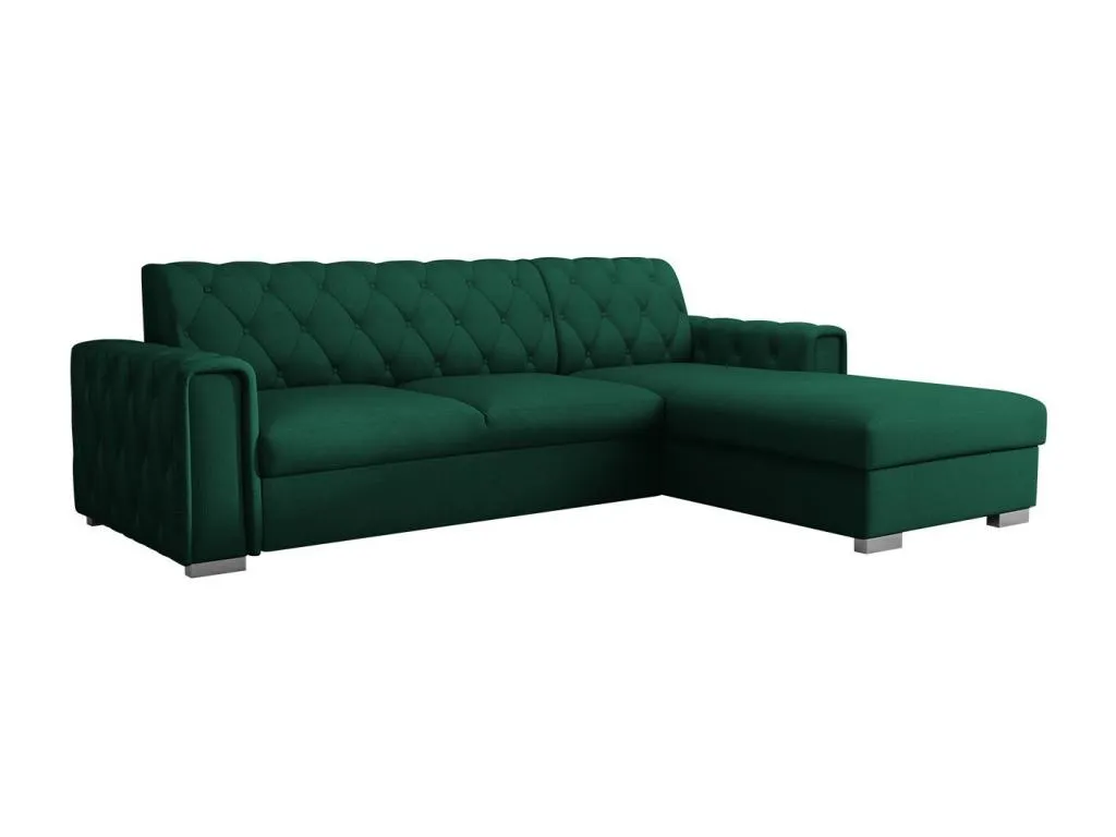 Sofá rinconero Vivircalido 203 Verde Función de descanso Caja de ropa de cama 267x185cm 96052nkdq