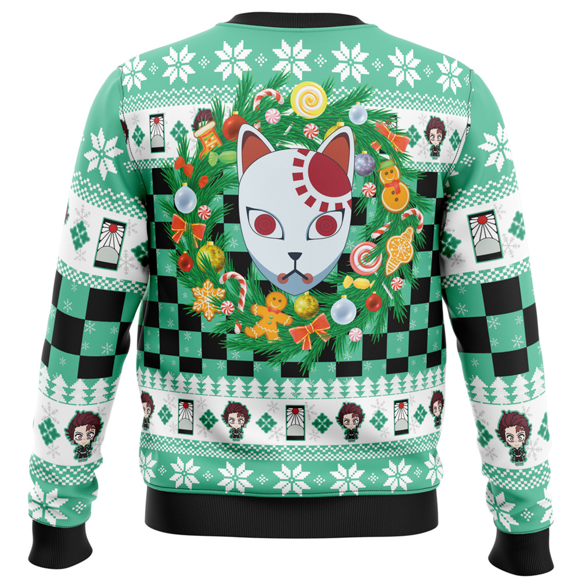 Unisex Anime Ugly Christmas Sweater TeeThreads Sustain the Scene with Custom Apparel