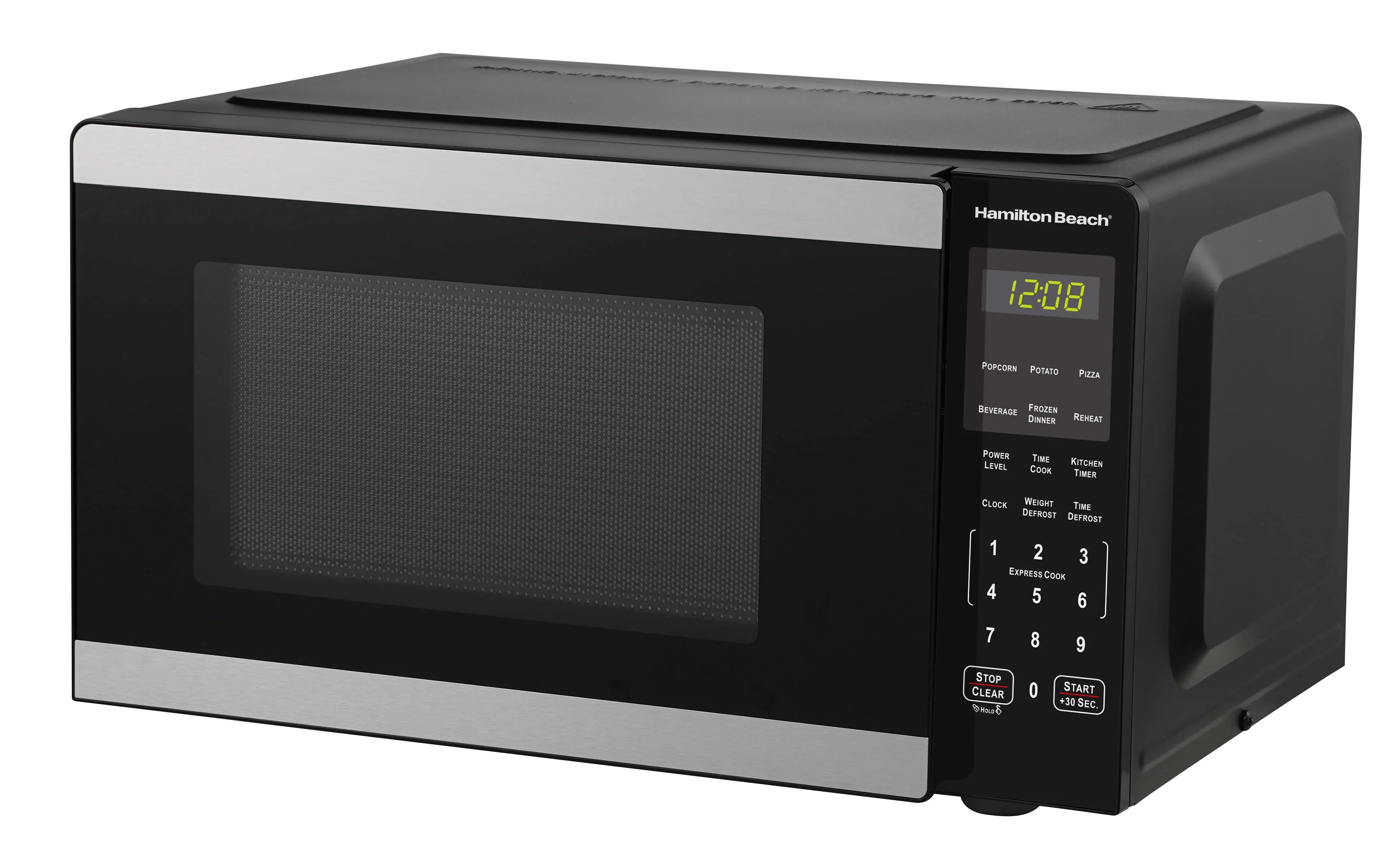 Hamilton Beach 0.9 Cu ft Countertop Microwave Oven, 900 Watts, Stainless Steel, New - Image 3