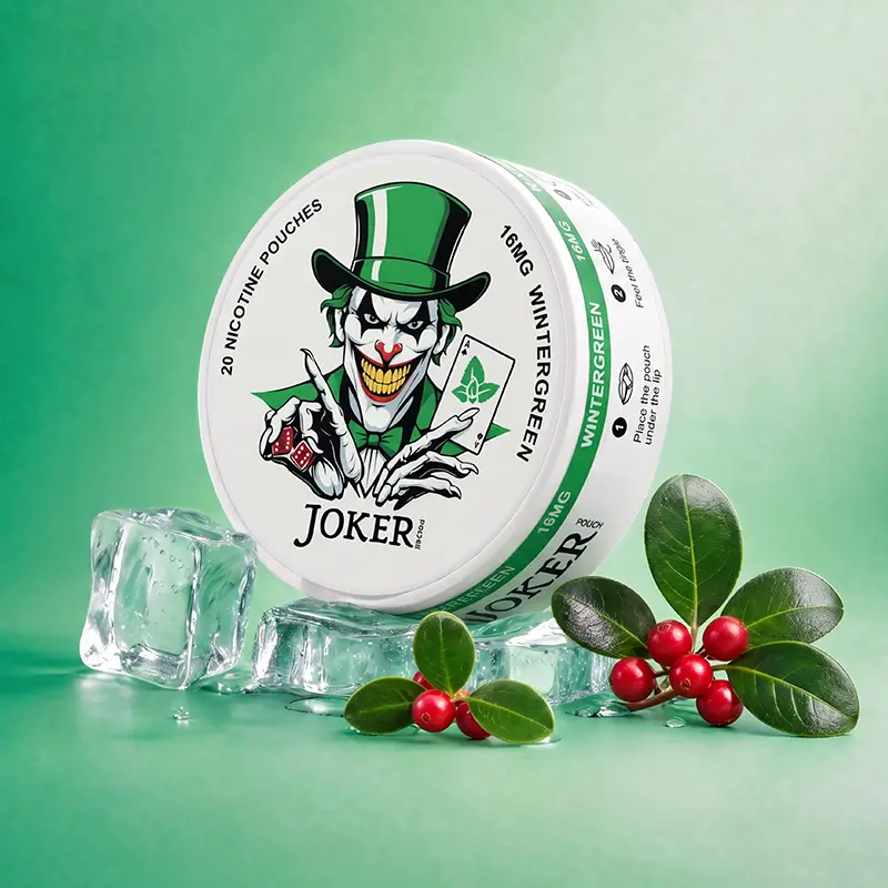 Joker Wintergreen 16mg nicotine pouches lifestyle