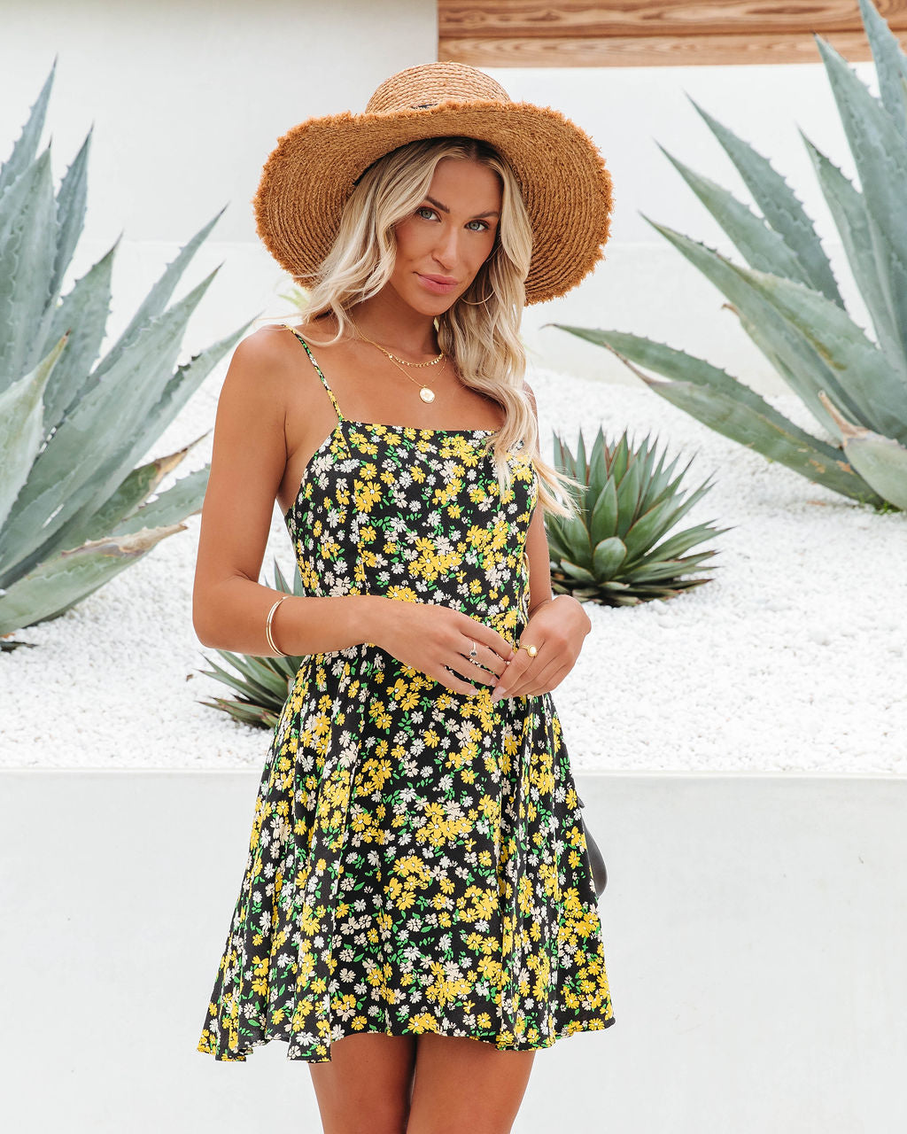 Enticed Bloom Floral Print Mini Dress - FINAL SALE - Se7enfashion