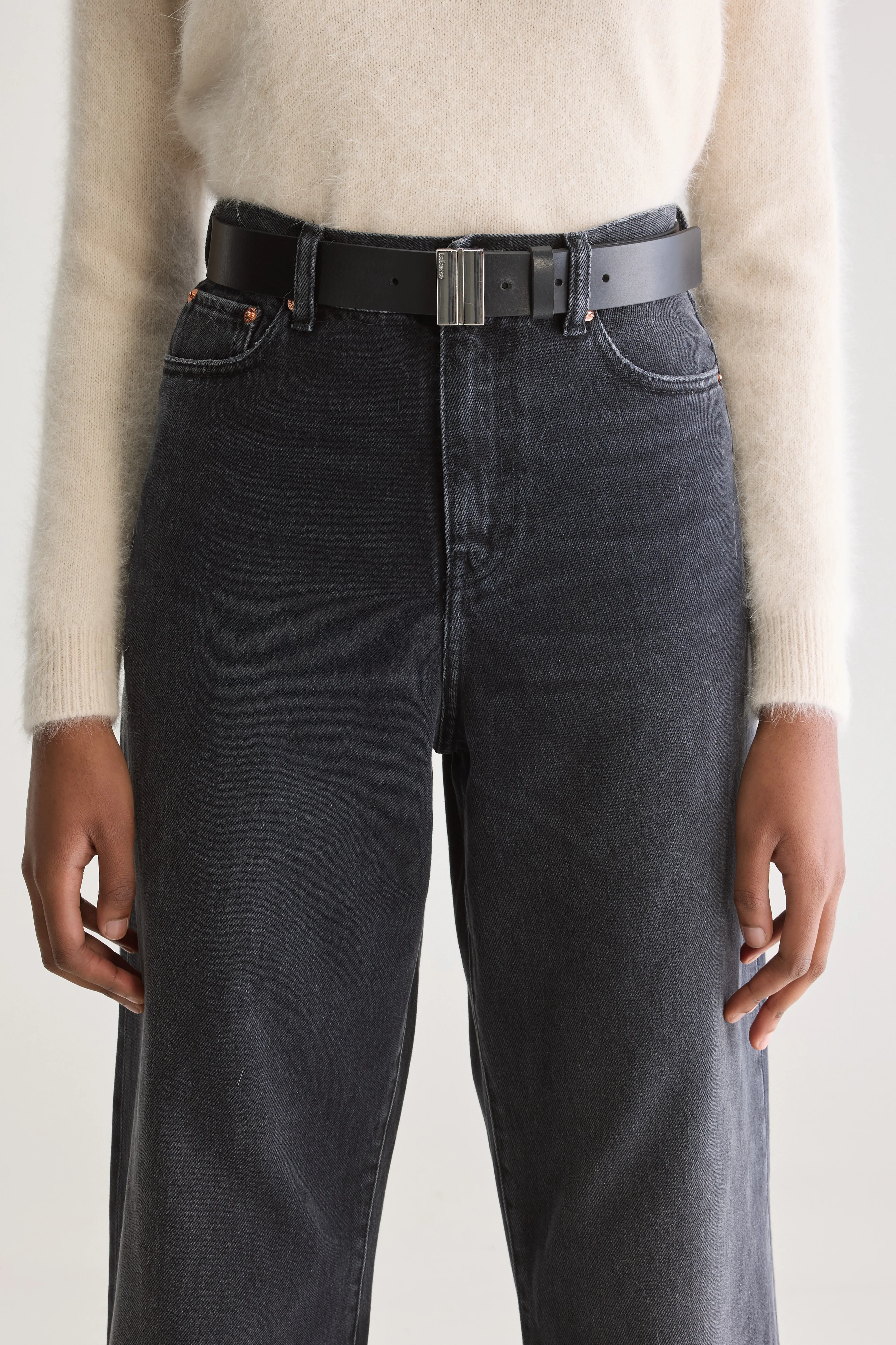 Bellerose Sony leather belt (252 / W / BLACK)