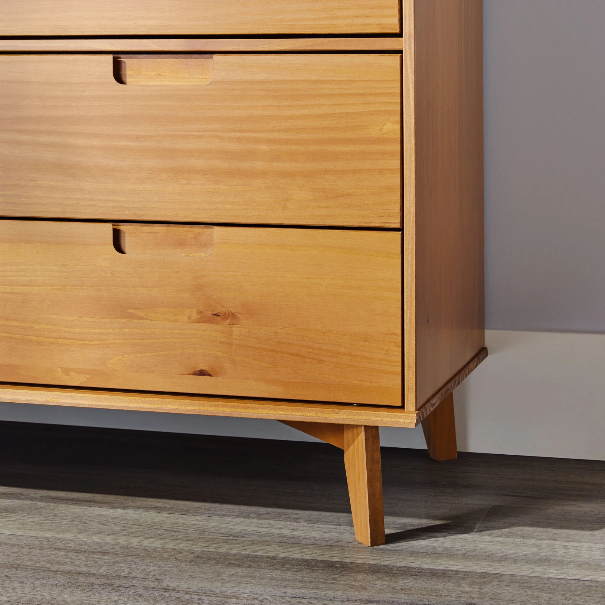Walker Edison Sonoma 6-Drawer Solid Wood Caramel Dresser - Image 7