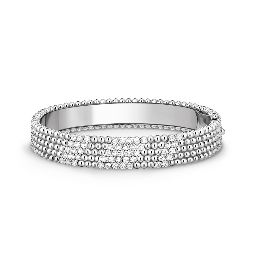Replicate Perlée diamonds bracelet, 5 rows, medium model(1:1 replica) - Original Replica Club