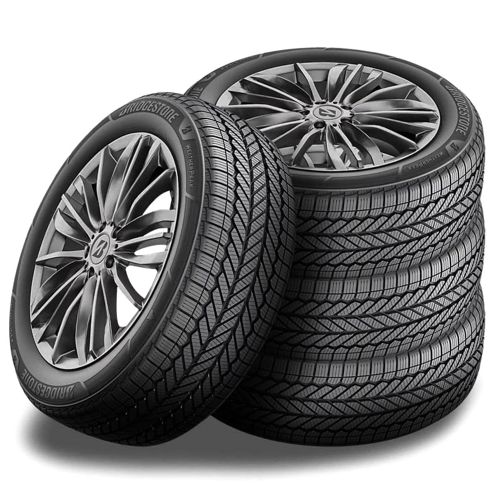 Bridgestone WeatherPeak All-Season Tires 215/60R16 95V 3PMSF Rated, 4 Count - BR006016