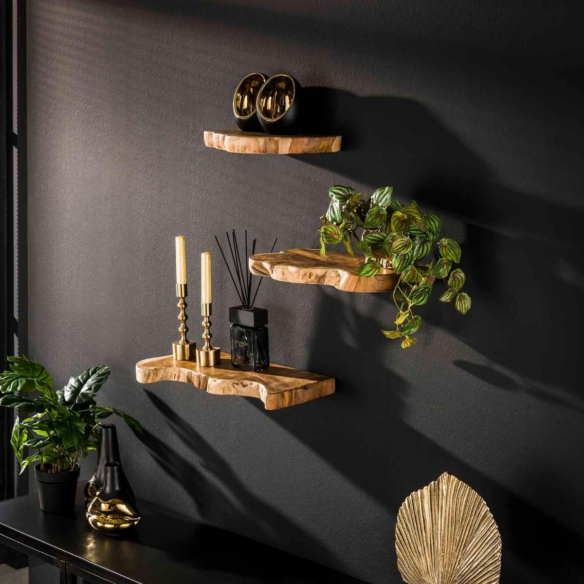 Fraaai - Hall wandschap - set van 3 - naturel