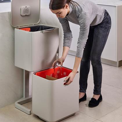 Joseph Joseph Intelligent Waste Afvalemmer Totem Max 60 Liter (30+30 L