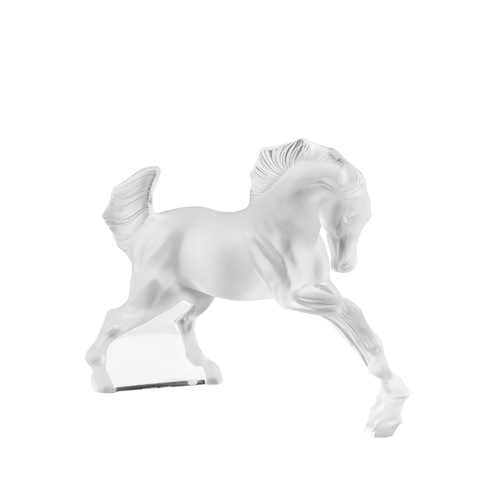 SCULPTURE CHEVAL - CRISTAL INCOLORE