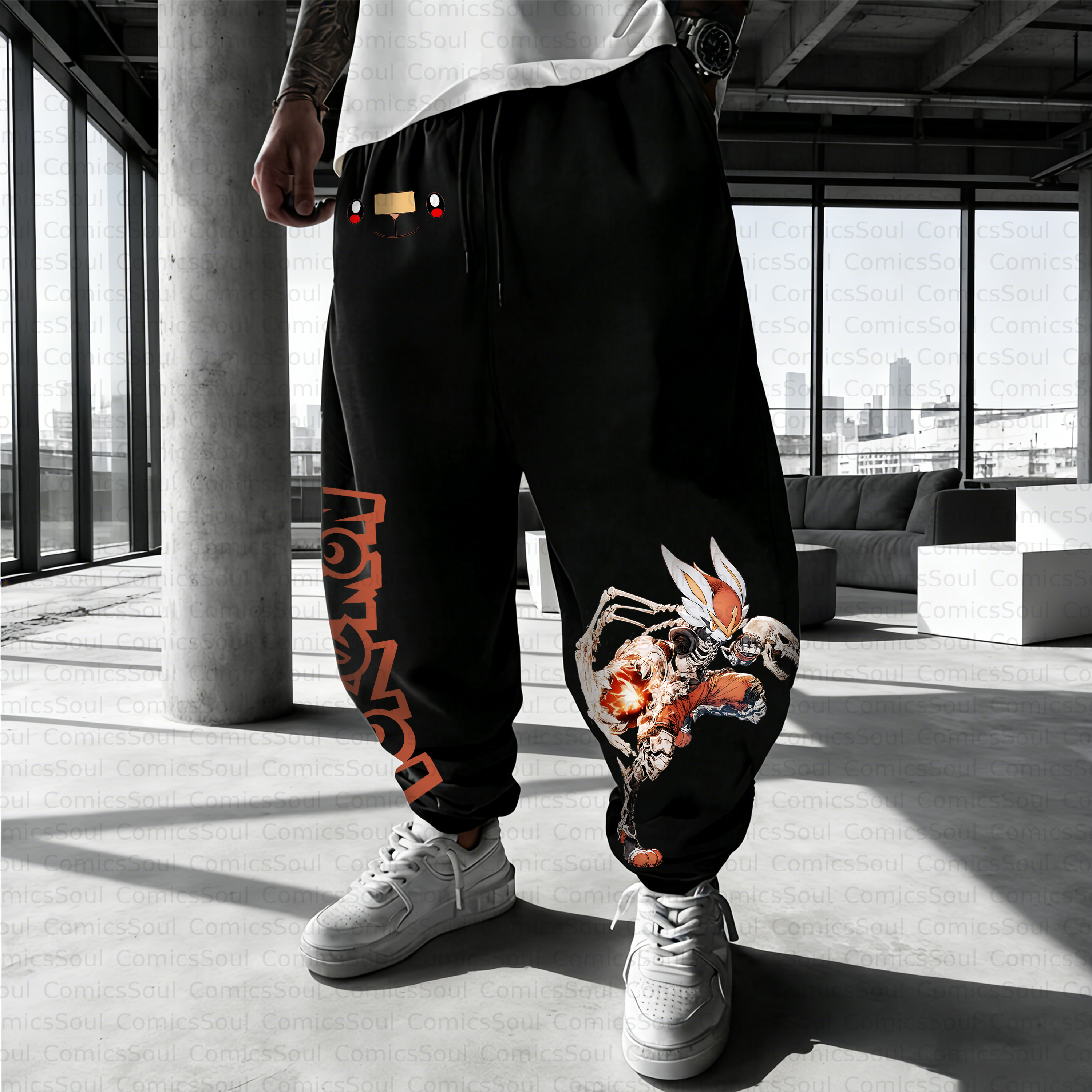 Unisex Casual Anime Streetwear Pant