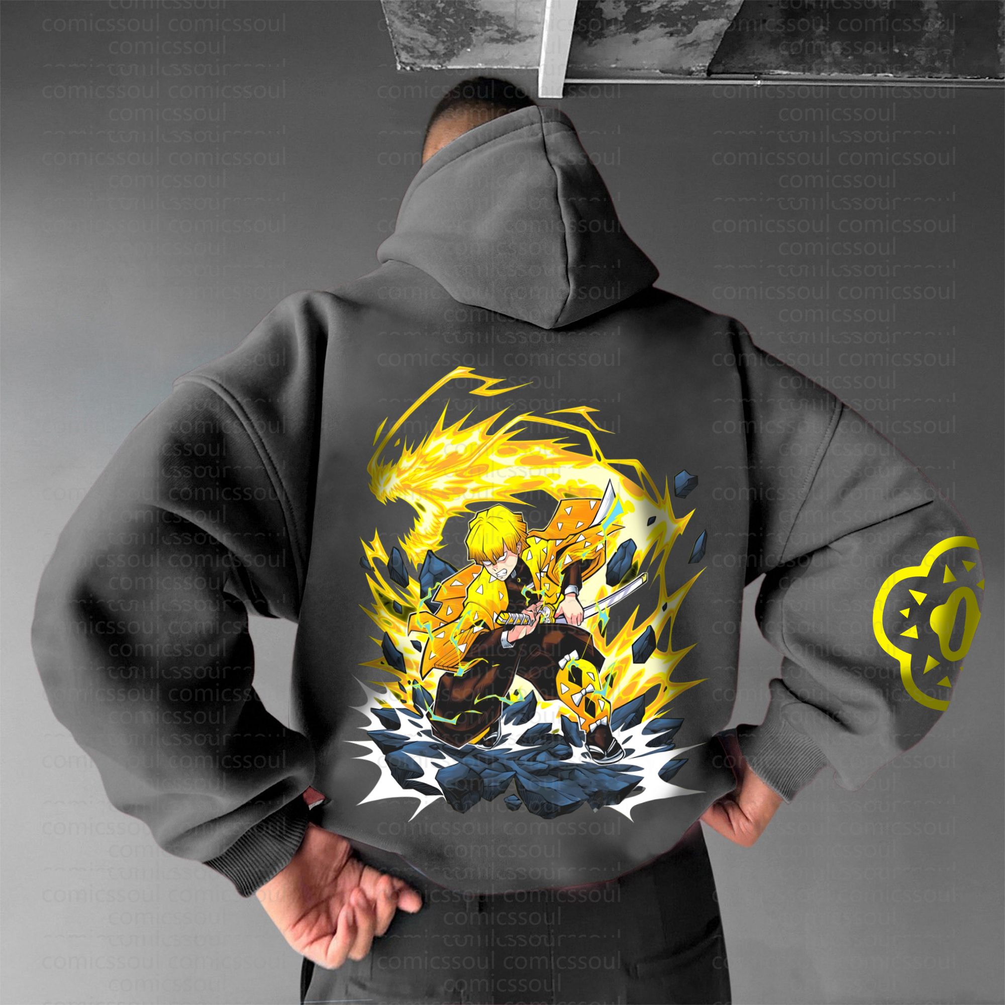 Unisex “ Comicssoul   ” Graphic Streetwear Vintage Hoodie