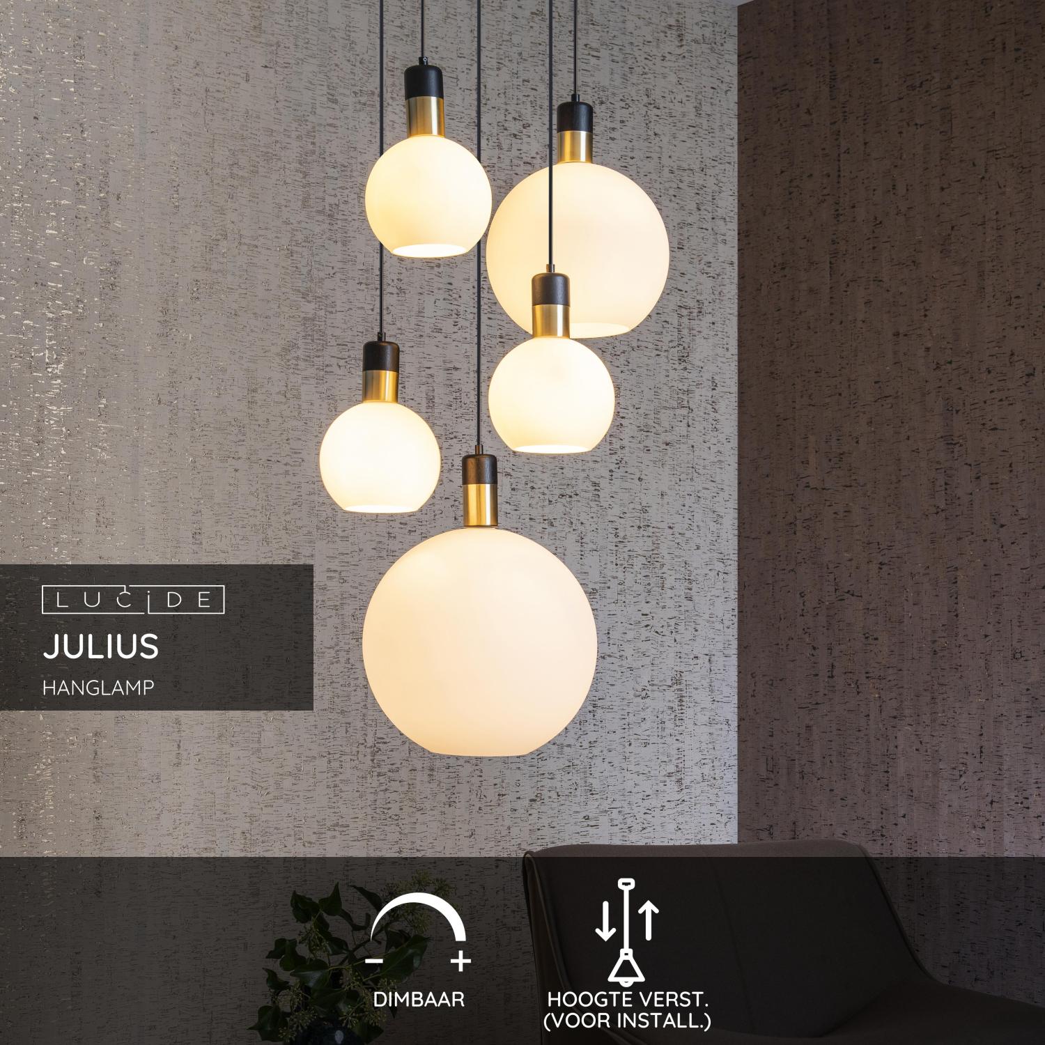 Lucide JULIUS Hanglamp - Opaal