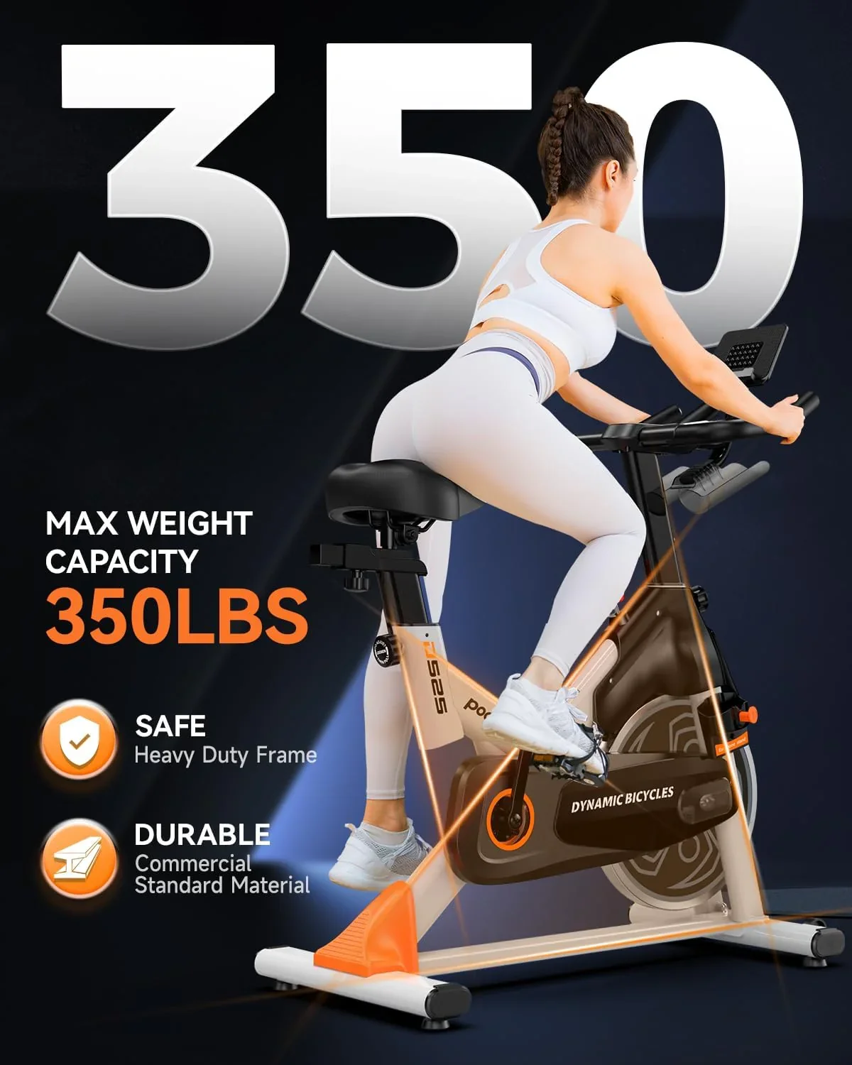 pooboo Indoor Exercise Bike With Adjustable Resistance And Belt Drive - Image 11 pooboo Indoor Exercise Bike With Adjustable Resistance And Belt Drive - Image 11