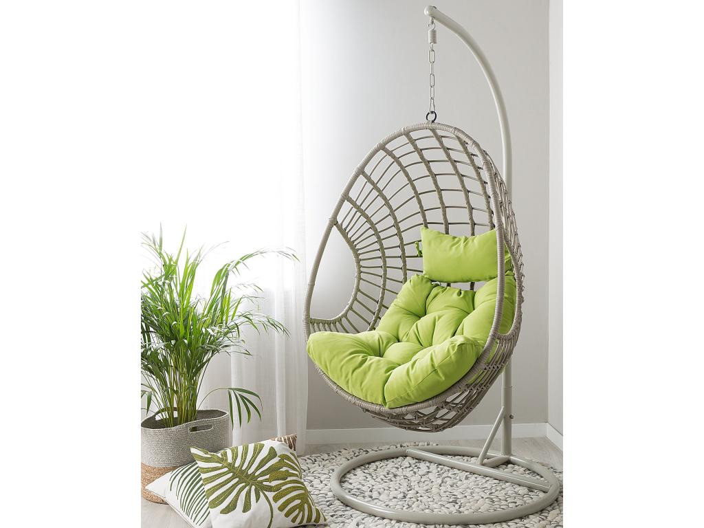 Silla colgante con soporte Nestleare Beige