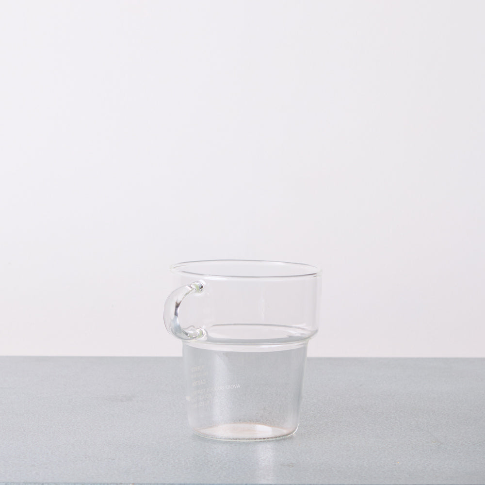 Mug empillable en verre profond