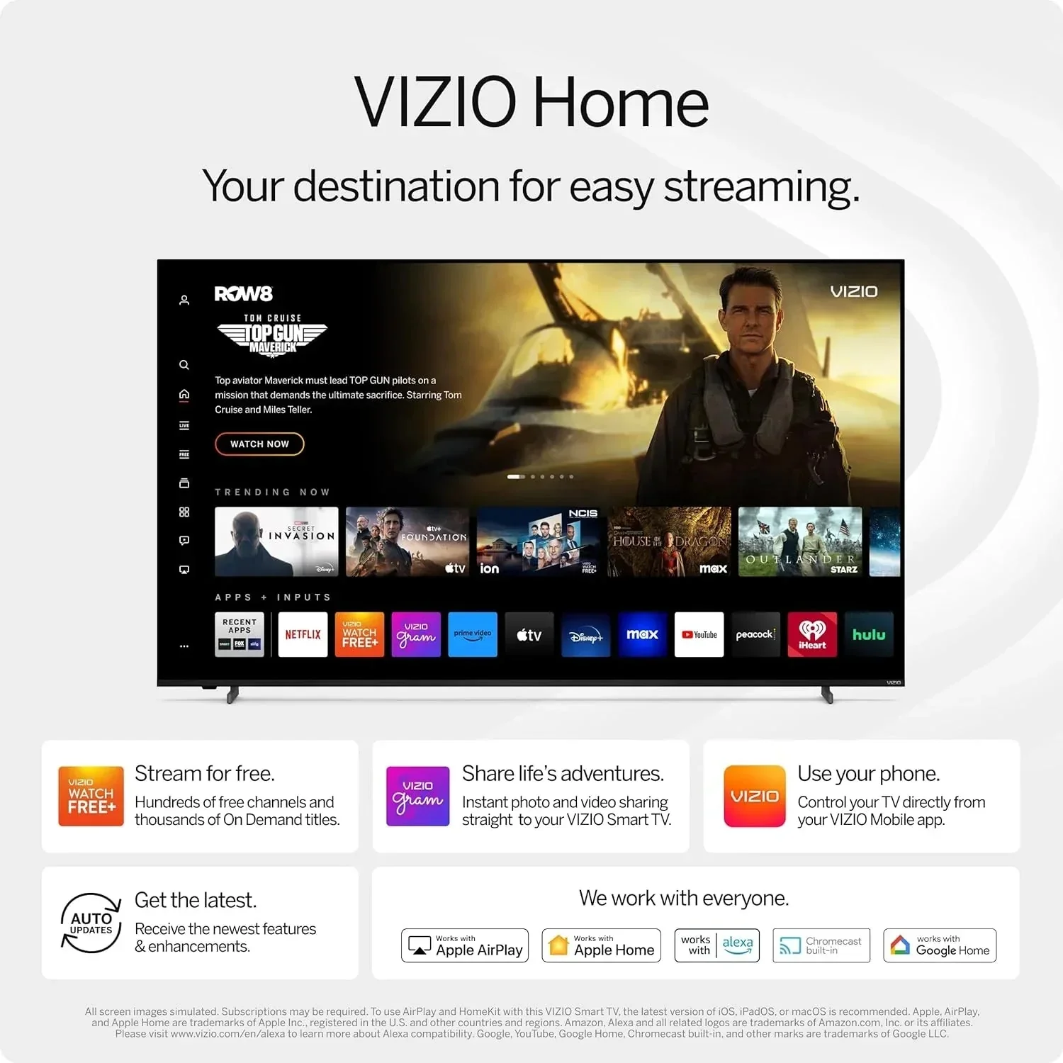 VIZIO 50 in 4K HDR Smart TV, Black - V4K50M-08 - Image 5 VIZIO 50 in 4K HDR Smart TV, Black - V4K50M-08 - Image 5