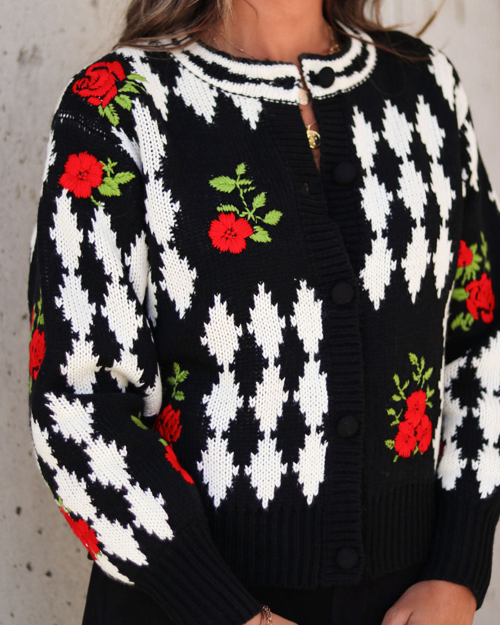 Alice Knit Printed Cardigan - Se7enfashion
