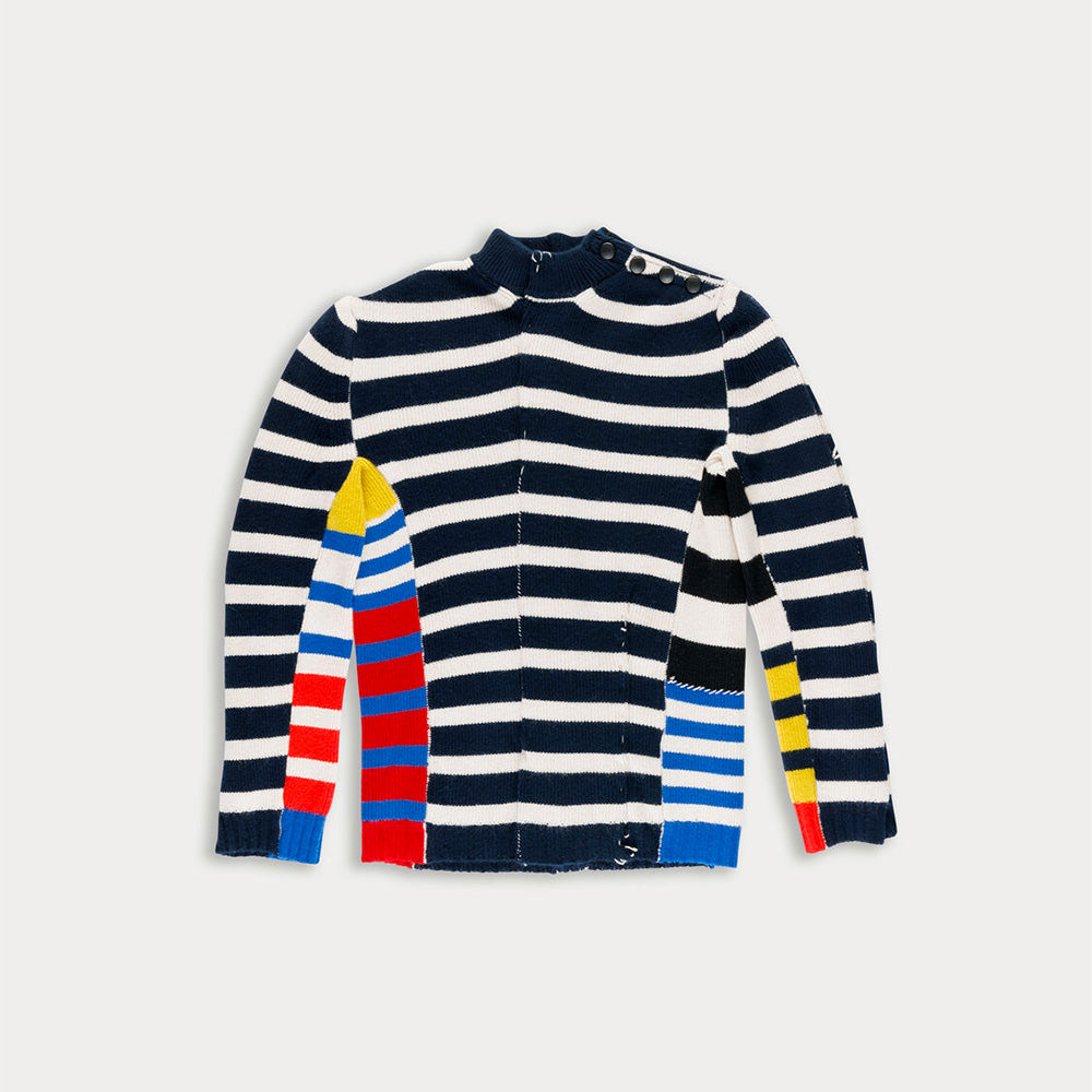 La Fetiche - Pull Mae - Marine et Ecru