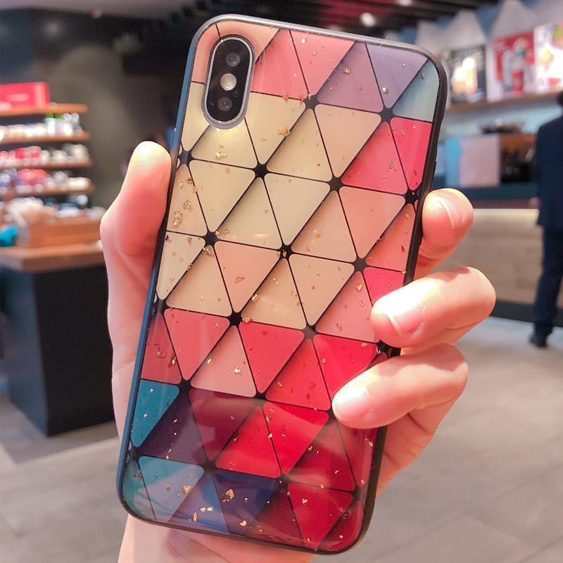 2024 Latest Rhombic Road Personality Creative Anti-fall Mobile Phone Case for iPhone